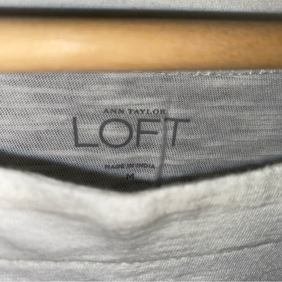 NWT Loft Striped Sequin Embellished Blouse - Picture 5 of 5